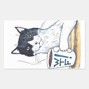 What The Feline large stickers