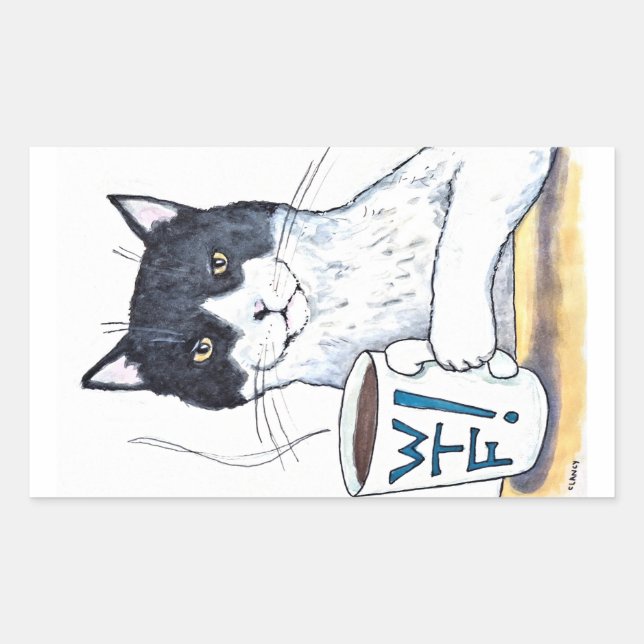 What The Feline large stickers (Front)