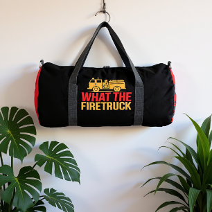 What The Firetruck Humourous Design Duffle Bag