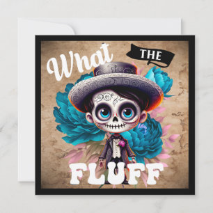 What the Fluff Sugar Skull Holiday Card