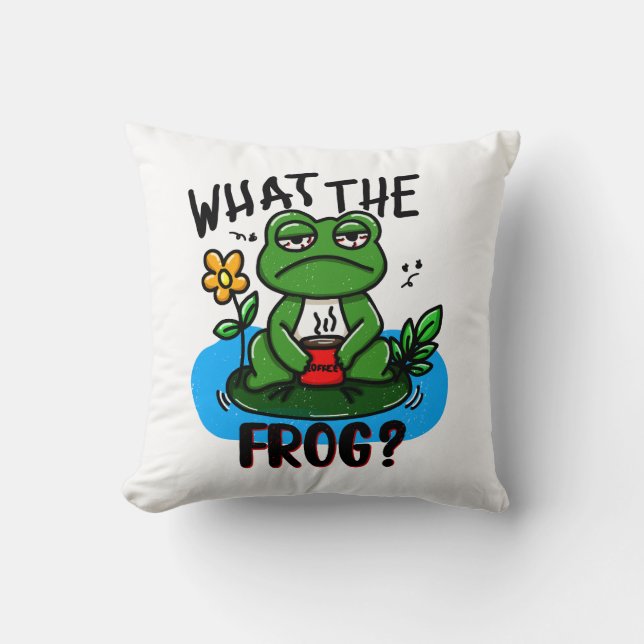 What the frog? cushion (Front)