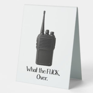 What The Fu*k Over Funny Walkie Talkie Icon