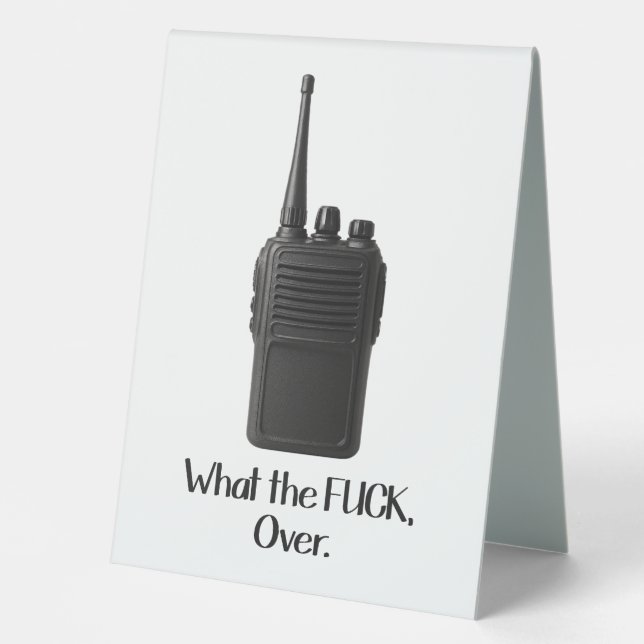 What The Fu*k Over Funny Walkie Talkie Icon (Front)