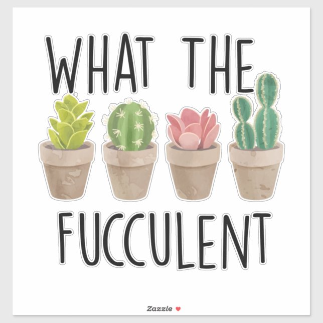 What the Fucculent Cactus Gardening Gift (Sheet)