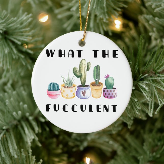 What The Fucculent Ceramic Tree Decoration (Tree)