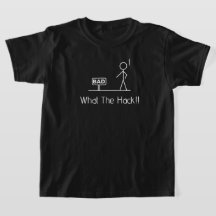 "What The Hack!! Funny Graphic T-Shirt for Kids"