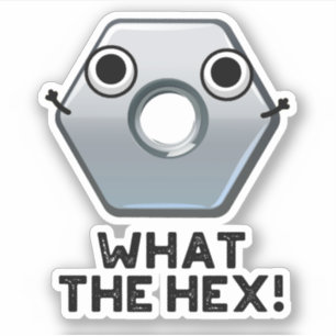 What The Hex Funny Hexagon Shape Pun 