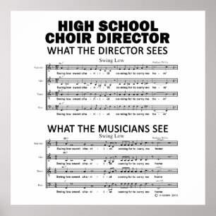 What the High School Choir Sees Poster