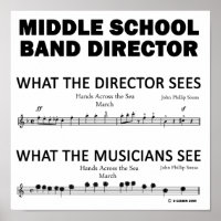 What the Middle School Band Sees