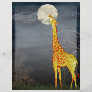 What the moon tastes like? Giraffe and Moon -Flyer Flyer