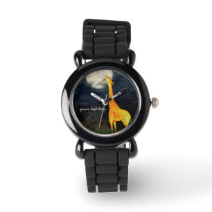 What the moon tastes like? Giraffe and Moon Watch
