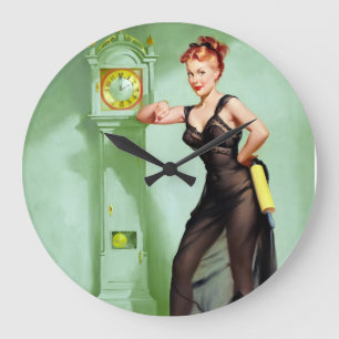 What Time Is It? Pin Up Large Clock