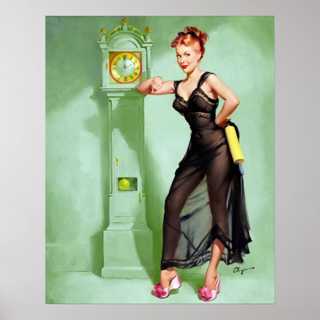 What Time Is It? Pin Up Poster (Front)