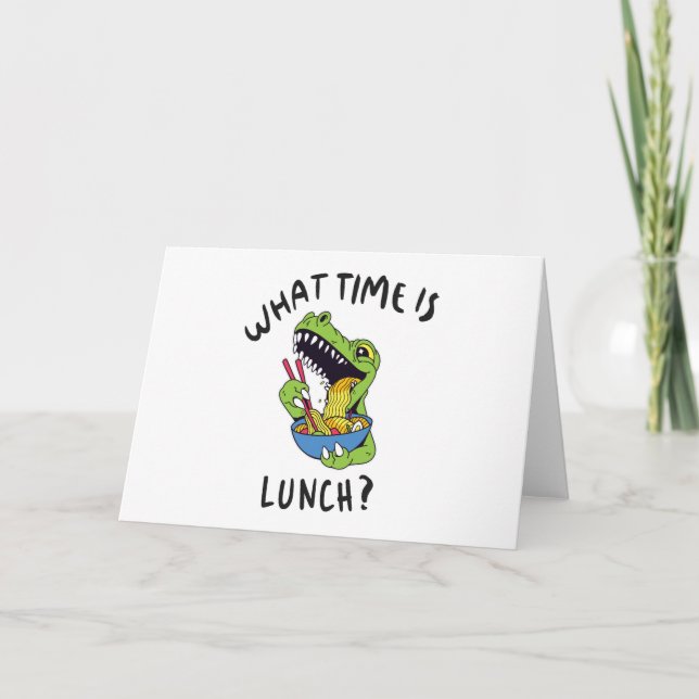 What time is lunch card (Front)