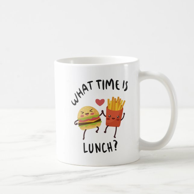 What time is lunch coffee mug (Right)