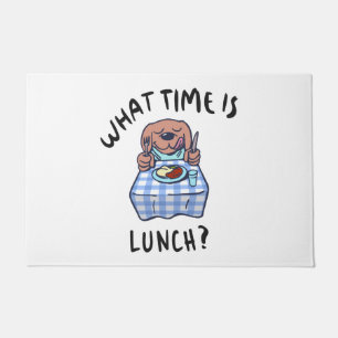 What time is lunch doormat