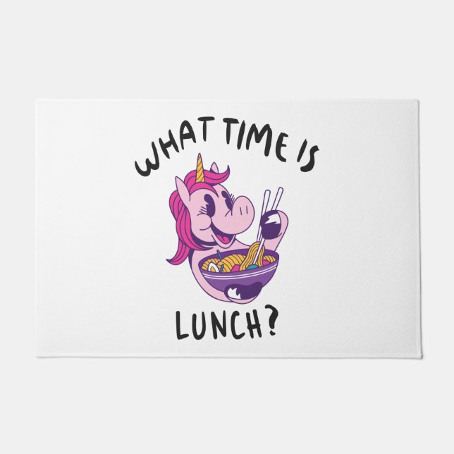 What time is lunch doormat (Front)