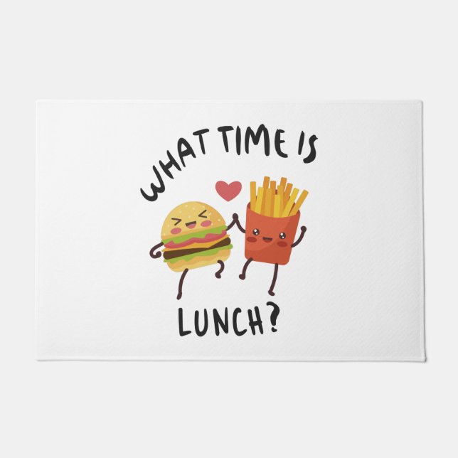 What time is lunch doormat (Front)