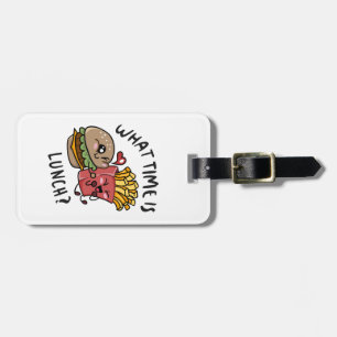What time is lunch luggage tag