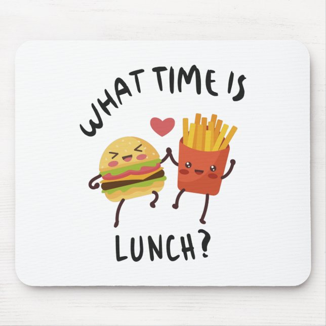 What time is lunch mouse mat (Front)