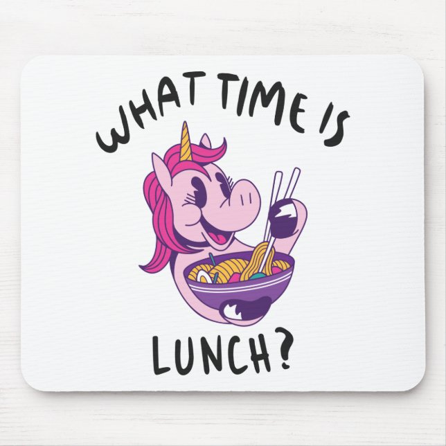 What time is lunch mouse mat (Front)