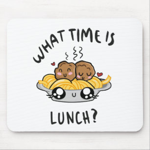 What Time Is Lunch Mouse Mat
