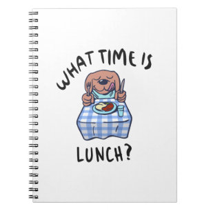 What time is lunch notebook