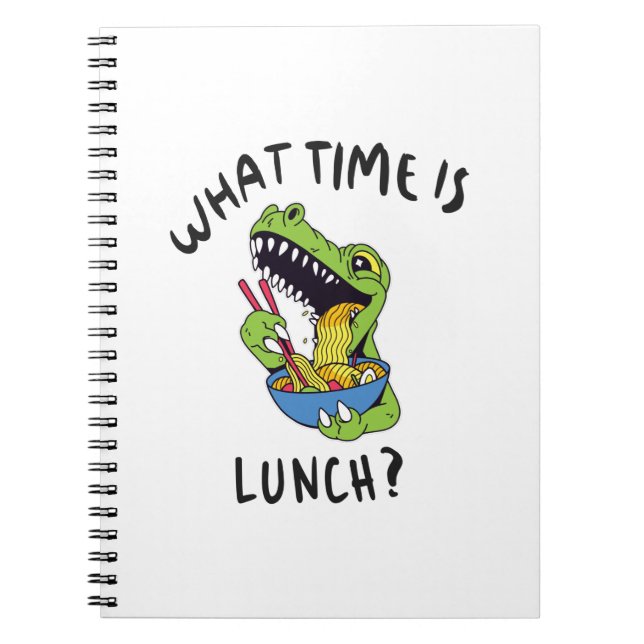 What time is lunch notebook (Front)