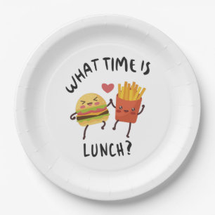 What time is lunch paper plate