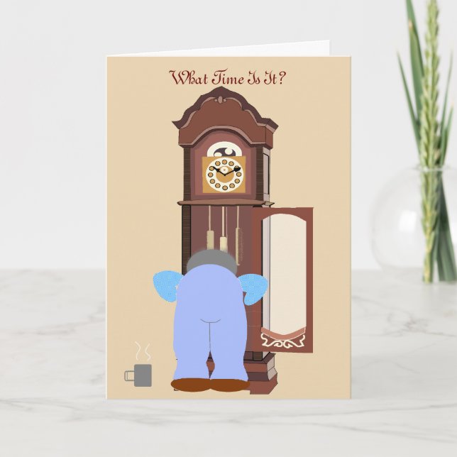 What time? retirement card (Front)