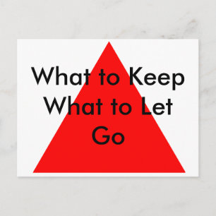 What to Keep What to Let Go The MUSEUM Zazzle Gift Postcard
