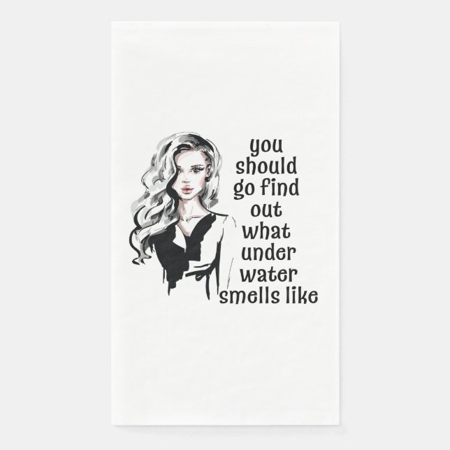 What Underwater Smells like Napkin (Front)