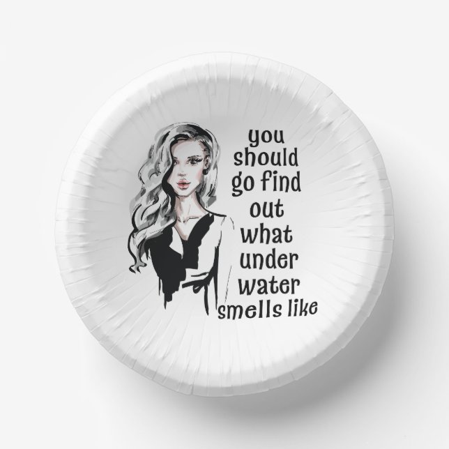What Underwater Smells like  Paper Plate (Front)
