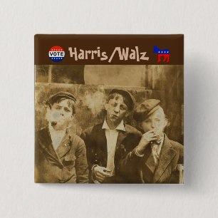 What? Vote Harris/Walz Button