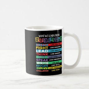 What We Learn From Black History African American Coffee Mug