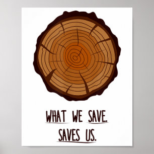 What We Save Save Us Nature Forest Protection _1 Poster