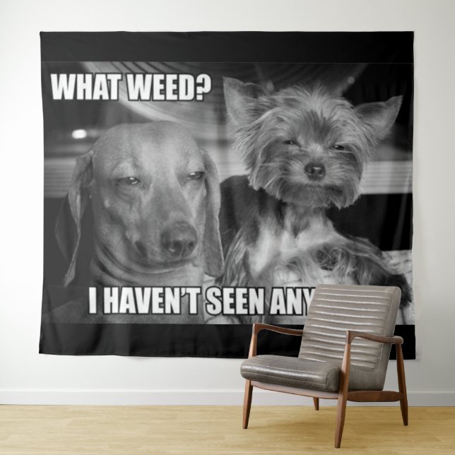WHAT WEED TAPESTRY (In Situ (Horizontal))
