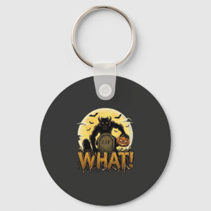 What Werewolf Pumpkin Tombstone Full Moon Key Ring