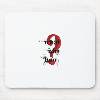 what why how Question Mark vintage Mouse Mat