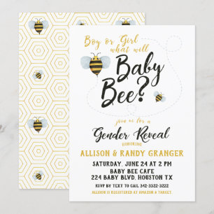 What Will Baby Be Gender Reveal Invitation