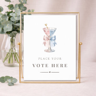 What Will Baby Be Gender Reveal Voting Game Sign