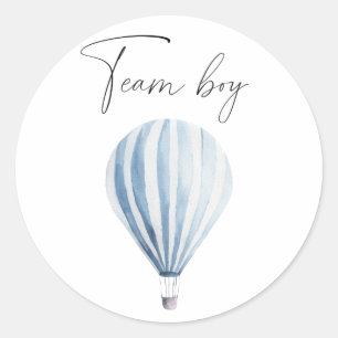 What will baby be team boy classic round sticker