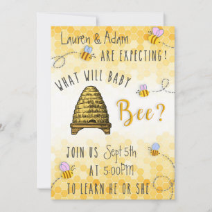 What Will Baby Bee? Gender Reveal Invitation