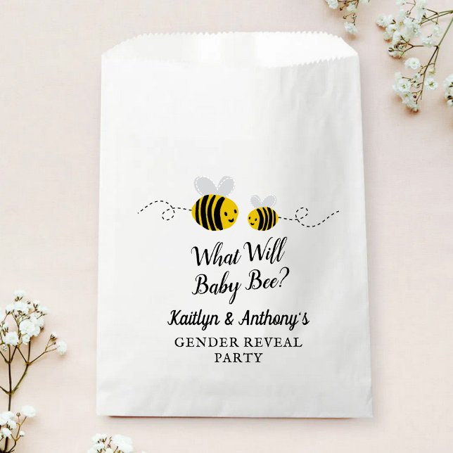What Will Baby Bee Gender Reveal Party Favour Bags (Creator Uploaded)