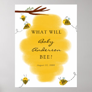 What Will Baby Bee Gender Reveal Sign