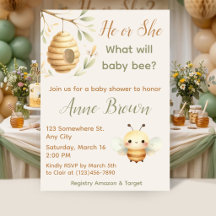 What Will Baby Bee Honey Bee Gender Reveal