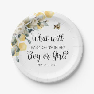 What will baby bee Paper Plate. Paper Plate