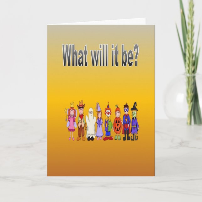 What will it be? card (Front)