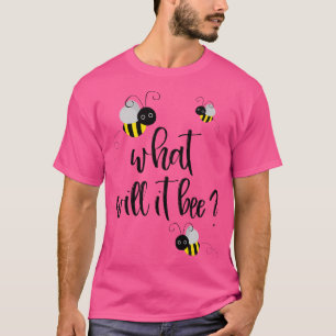 What Will It Bee Gender Reveal He Or She Boy Girl T-Shirt