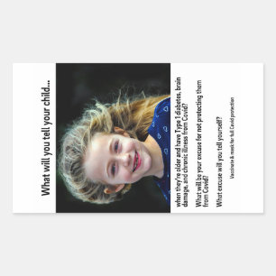 What will you tell your child? paper sticker